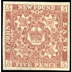 newfoundland stamp 19a pence third issue 5d 1861