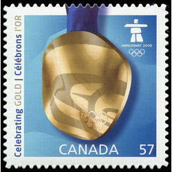 canada stamp 2372i vancouver 2010 winter olympic games gold medal 57 2010