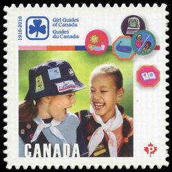 canada stamp 2402i girl guides and badges 2010