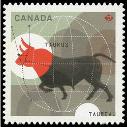 canada stamp 2450i taurus the bull 2011