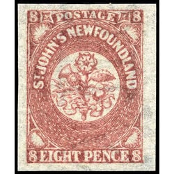 newfoundland stamp 22i pence third issue 8d 1861