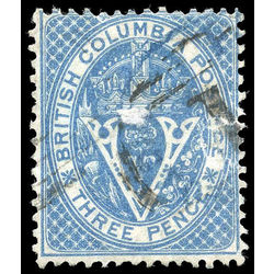 british columbia vancouver island stamp 7 seal of british columbia 3d 1865 u def 001