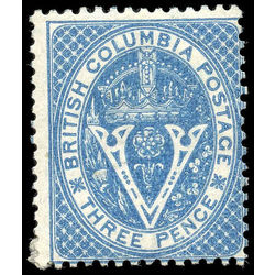 british columbia vancouver island stamp 7 seal of british columbia 3d 1865 m f 004