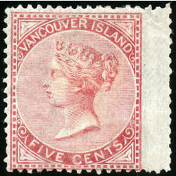 british columbia vancouver island stamp 5 queen victoria 5 1865 m fog 004