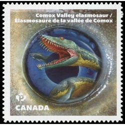 canada stamp 2928i comox valley elasmosaur from bc 2016