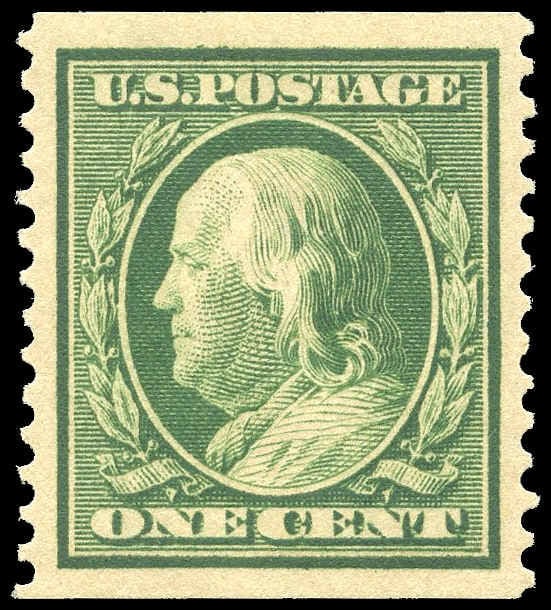 Buy US #387 - Franklin (1910) 1¢ | Vista Stamps