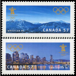 canada stamp 2366a b vancouver 2010 olympic winter games 2010