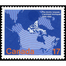 canada stamp 847iii map of canada 17 1980