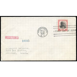 us stamp postage issues 834 calvin coolidge 5 0 1938 FDC 001