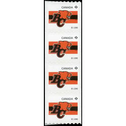 canada stamp 2559 bc lions 2012 m vfnh strip 4