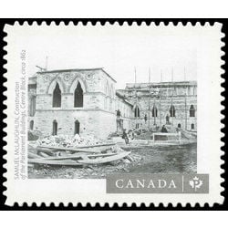 canada stamp 3015 construction of the parliament buildings centre block 2017