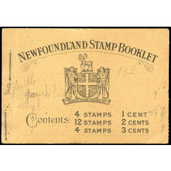 newfoundland stamp bk2 booklet 1932 M VFNH 001