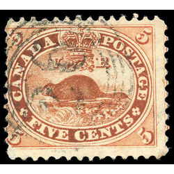 canada stamp 15 beaver 5 1859 u vg 008