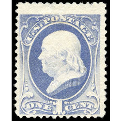 us stamp postage issues 156 franklin ultramarine 1 1873 m ng 001