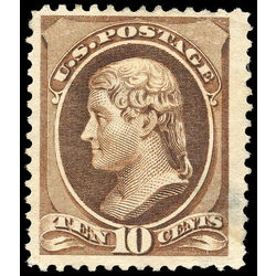 us stamp postage issues 209 jefferson 10 1881 m ng 002