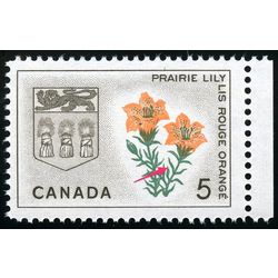 canada stamp 425iii saskatchewan prairie lily 5 1966