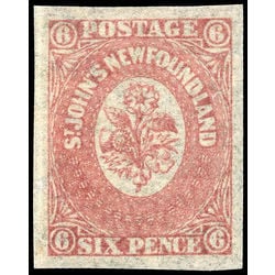 newfoundland stamp 20ii pence third issue 6d 1861