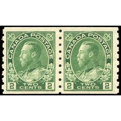 canada stamp 128 pair king george v 1922