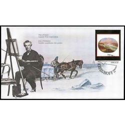 canada stamp 1863 the artist at niagara 95 2000 FDC