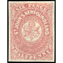 newfoundland stamp 21 pence third issue 6 d 1861