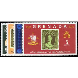 grenada stamp 417 20 postal service 1971