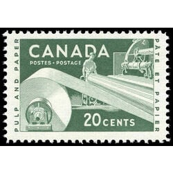 canada stamp 362i paper industry 20 1956