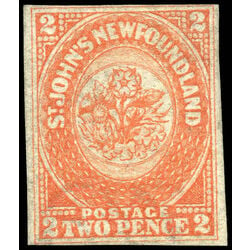 newfoundland stamp 11i pence second issue 2d 1860