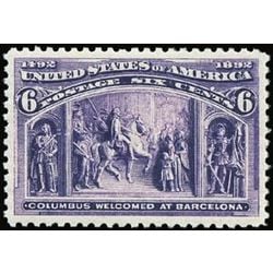 us stamp postage issues 235 columbus at barcelona 6 1893