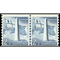 us stamp postage issues 1056pa bunker hill 5 1954