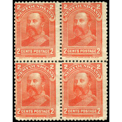 newfoundland stamp 82 king edward vii 2 1898 m f ng 005