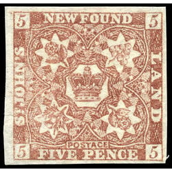 newfoundland stamp 19 pence third issue 5d 1861