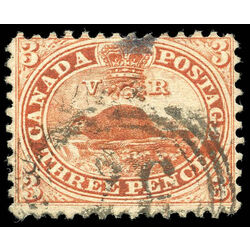 canada stamp 12 beaver 3d 1859 u f vf 012