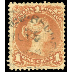 canada stamp 22 queen victoria 1 1868 u vf 015