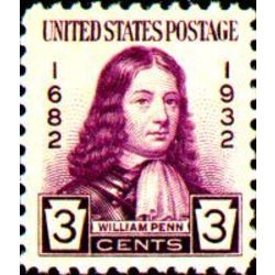 us stamp postage issues 724 william penn 3 1932