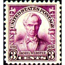 us stamp postage issues 725 daniel webster 3 1932