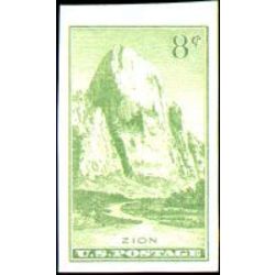 us stamp postage issues 763 zion park no gum 8 1935