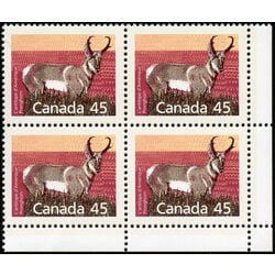 canada stamp 1172d pronghorn 45 1990 CB LR