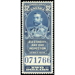 canada revenue stamp feg9 electricity gas inspection king george v 2 1930