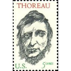 us stamp 1327 thoreau writer 5 1967