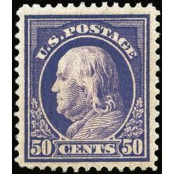 us stamp postage issues 422 franklin 50 1912