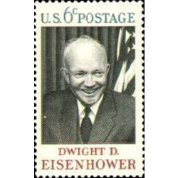 us stamp postage issues 1383 eisenhower 6 1969