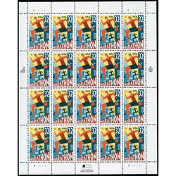 us stamp postage issues 3067 marathon 32 1996 M PANE