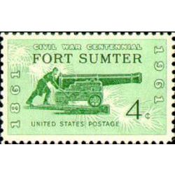 us stamp postage issues 1178 fort sumter 4 1961