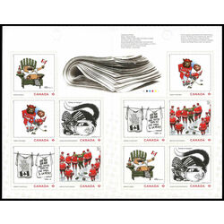 canada stamp 3301a editorial cartoonists 2021