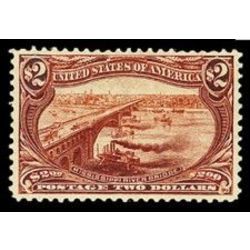 us stamp 293 eads bridge over mississippi 2 0 1898