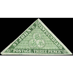 newfoundland stamp 11ai pence second issue 3d 1860