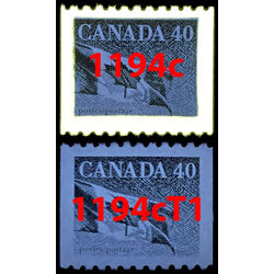 canada stamp 1194ct1 flag 40 1990