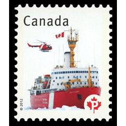 canada stamp 2498a flag on coast guard ship 2012