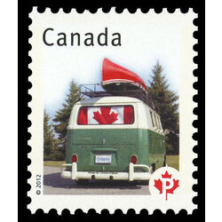 canada stamp 2498b flag in van window 2012