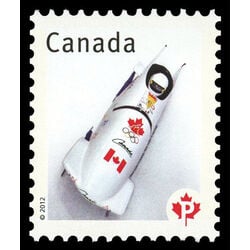 canada stamp 2498d flag on bobsled 2012